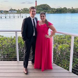Pink bridesmaid gown!